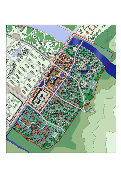 景区 山西夏县瑶台山景区温泉街规划设计 - 建筑作品 - 白林建筑事务所