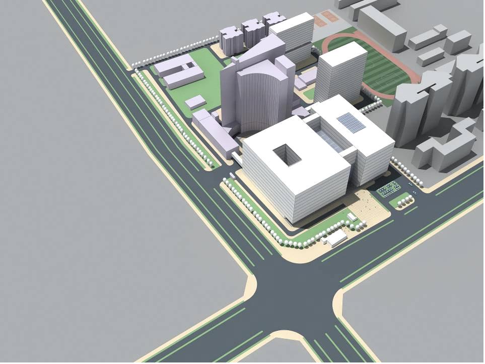 深圳南山医院改扩建工程方案(国际竞标) - 建筑作品 - 白林建筑事务所